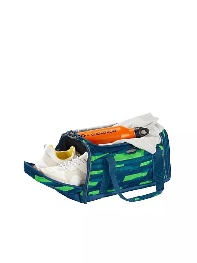 COOCAZOO | Sporttasche Lime Stripe | blau