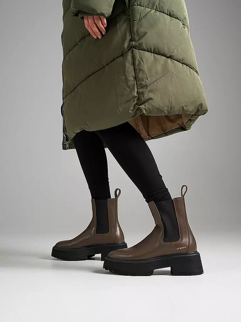 COPENHAGEN | Chelsea Boots Vitello CPH683 | olive