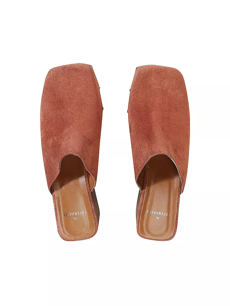 COPENHAGEN | Pantoletten - Clogs SUEDE | hellbraun