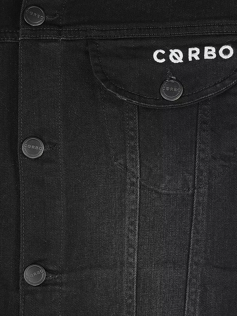 CORBO | Jeansjacke Kyoto Ghost | schwarz