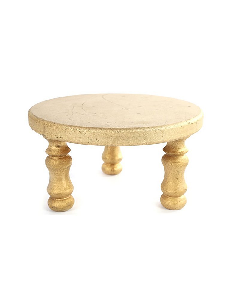 COUNTRYFIELD Tablett auf Fuss Melrose S 20x11cm gold