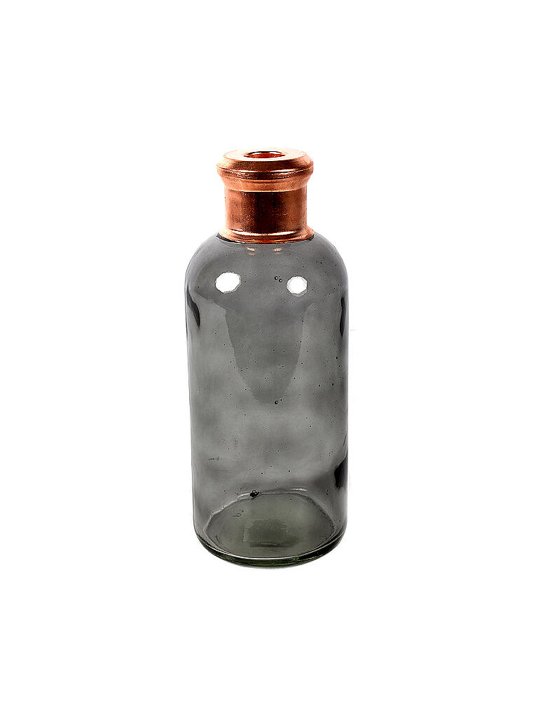 COUNTRYFIELD | Flasche - Vase Babet L 27,5cm Grau/Kupfer | grau