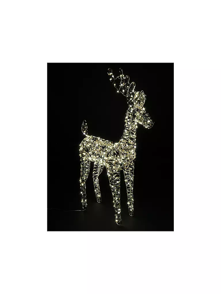 COUNTRYFIELD | LED Hirsch 50x19x80cm Bling Medium Gold | gold
