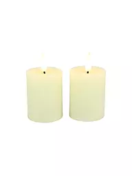 COUNTRYFIELD | Led Kerzen 2er Set LYON 5x9cm Creme | creme