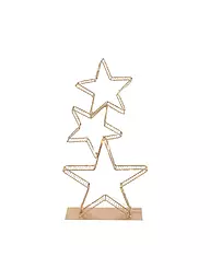 COUNTRYFIELD | LED Weihnachtsstern 23x8x45cm 3x Gena Small Gold | gold