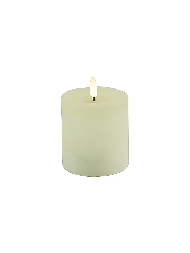 COUNTRYFIELD | Stumpenkerze Rustikal LED Lyon S Creme | creme
