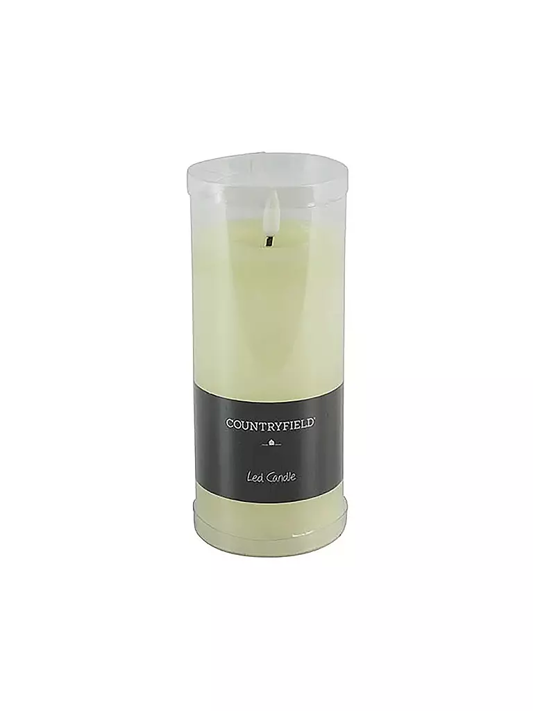 COUNTRYFIELD | Stumpenkerze Rustikal LED rd Lyon L creme | creme
