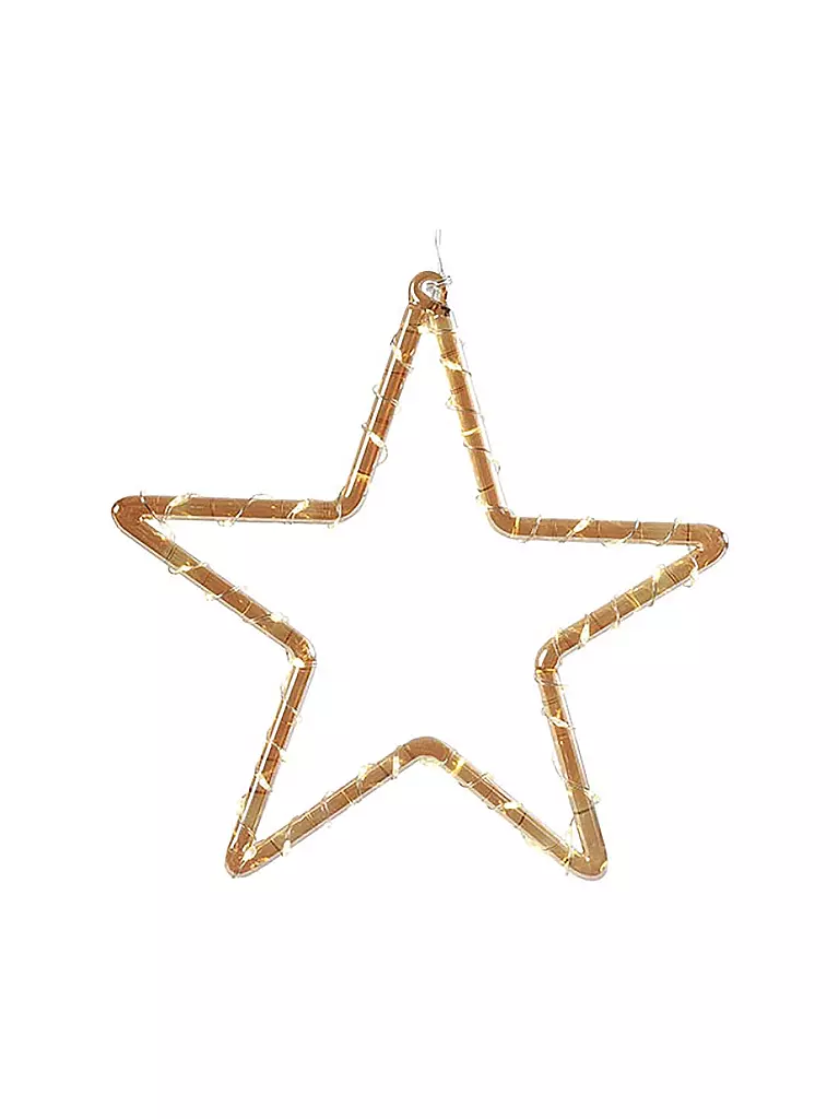 COUNTRYFIELD | Weihnachtsbeleuchtung Stern LED-Timer POLARIS Large 22x22cm Gold | gold