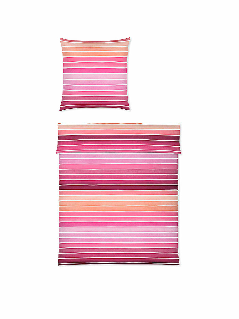 COVERED Satin-Bettwäsche Sunrise 70x90cm/140x200cm  pink
