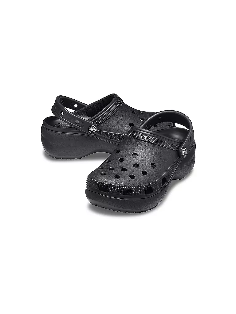 CROCS | Pantoletten CLASSIC PLATFORM CLOG | schwarz