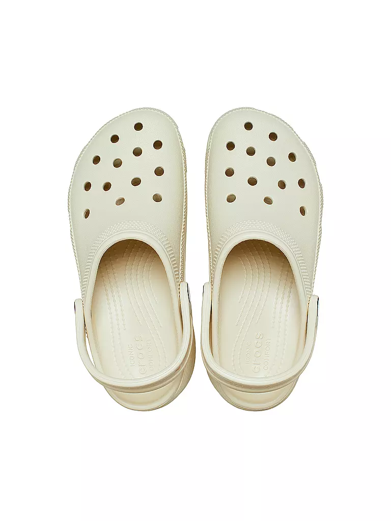 CROCS | Pantoletten CLASSIC PLATFORM CLOG | creme