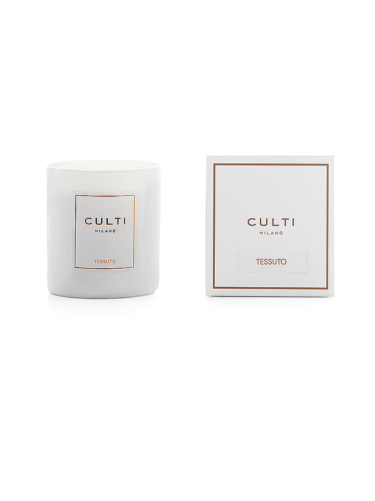 CULTI Kerze 270g WHITE CLASSIC Tessuto weiss