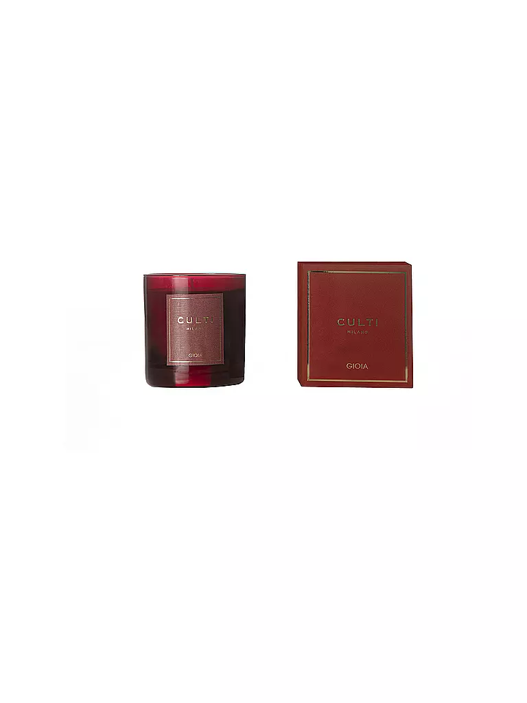 CULTI | Weihnachtskerze 270g klein GIOIA Rot | dunkelrot