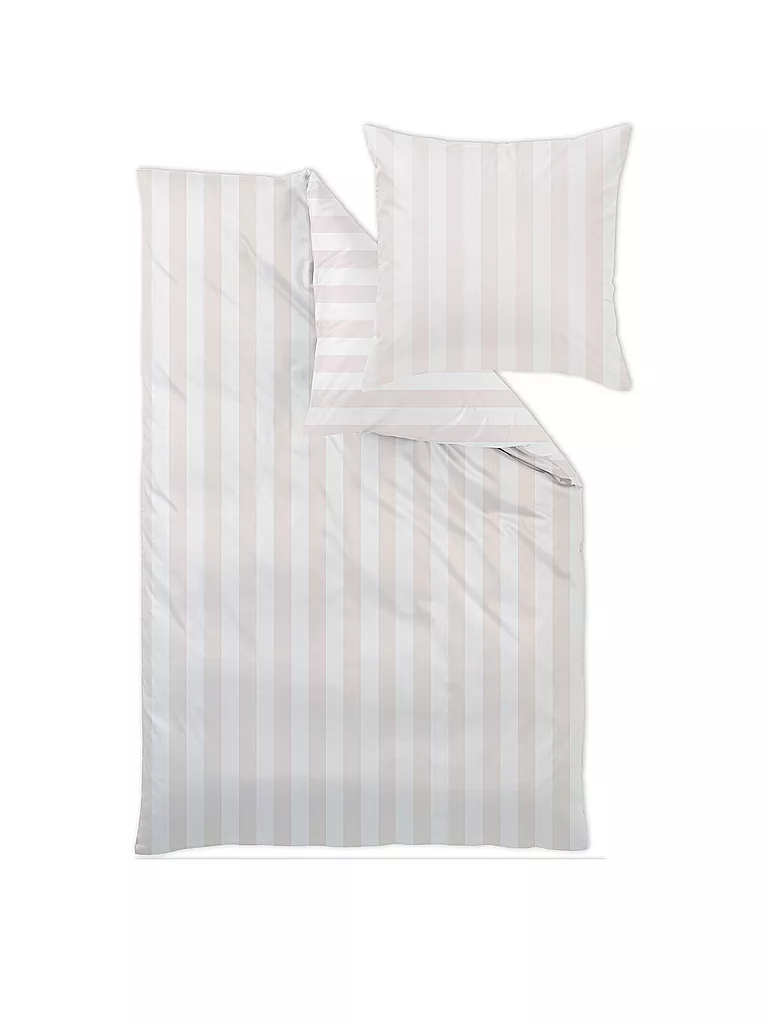 CURT BAUER | Mako-Brokat-Bettwäsche "Como" 70x90cm / 140x200cm (Weiss) | 