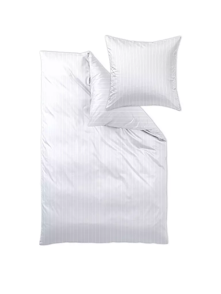 Kunststoff Reißverschluss Bettwäsche Schließt Nicht Mehr CURT BAUER Mako-Brokat-Bettwäsche BELLUNDO 70x90cm / 140x200cm Weiss weiss