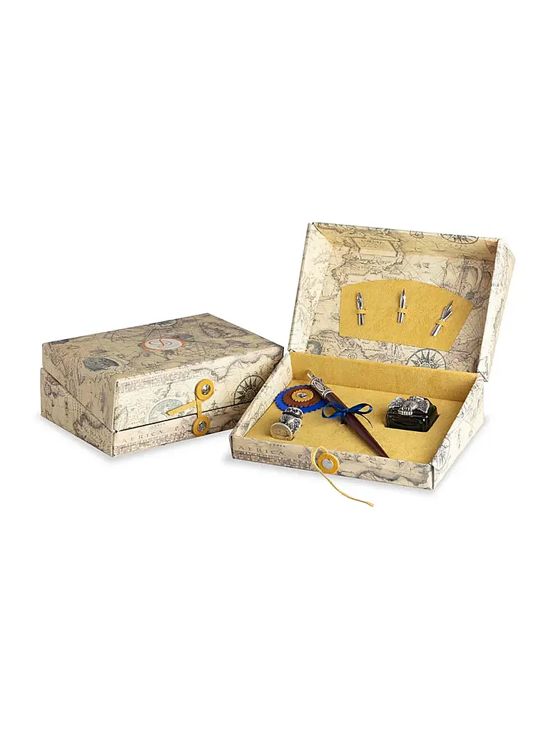 DALLAITI | Schreibset mit Holzstift Gold | Gold