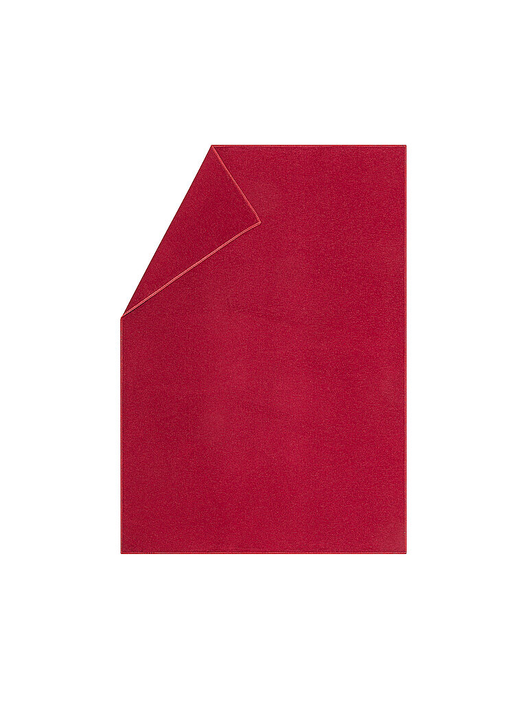 DAVID FUSSENEGGER Flanelldecke mit Zierstich 140x200cm (Rot) rot
