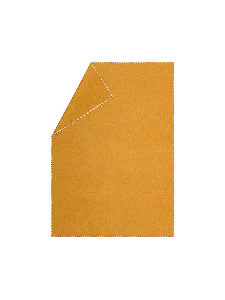 DAVID FUSSENEGGER Tagesdecke - Plaid Sylt 140x200cm (Orange)  gelb