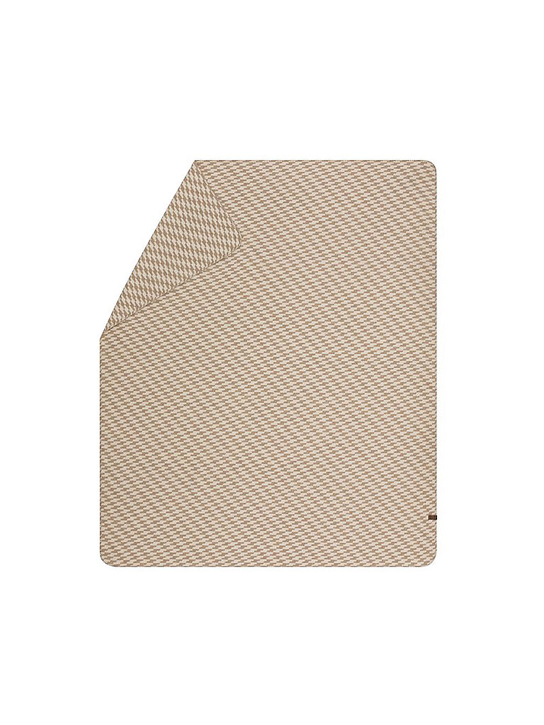DAVID FUSSENEGGER Wohndecke MERANO Welle 160x200cm Natur  beige