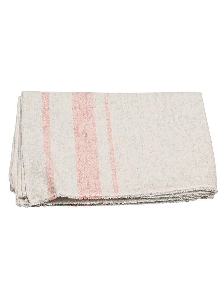DAVID FUSSENEGGER Baumwolldecke "Riva" 140x200cm (Altrosa) rosa