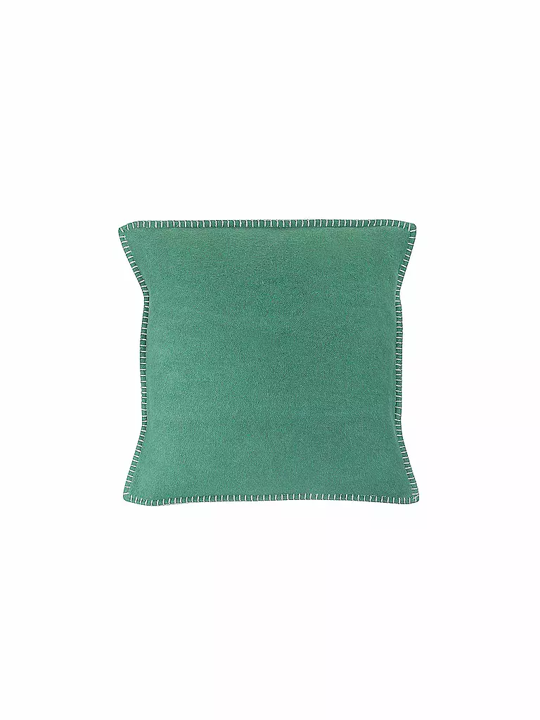 David Fussenegger Kissenhülle Edelweiss 40x40cm kussensloop knuffelzacht van gerecycled katoen duurzaam geproduceerd ÖkoTex100 GRS Made in Austria Kleur rook