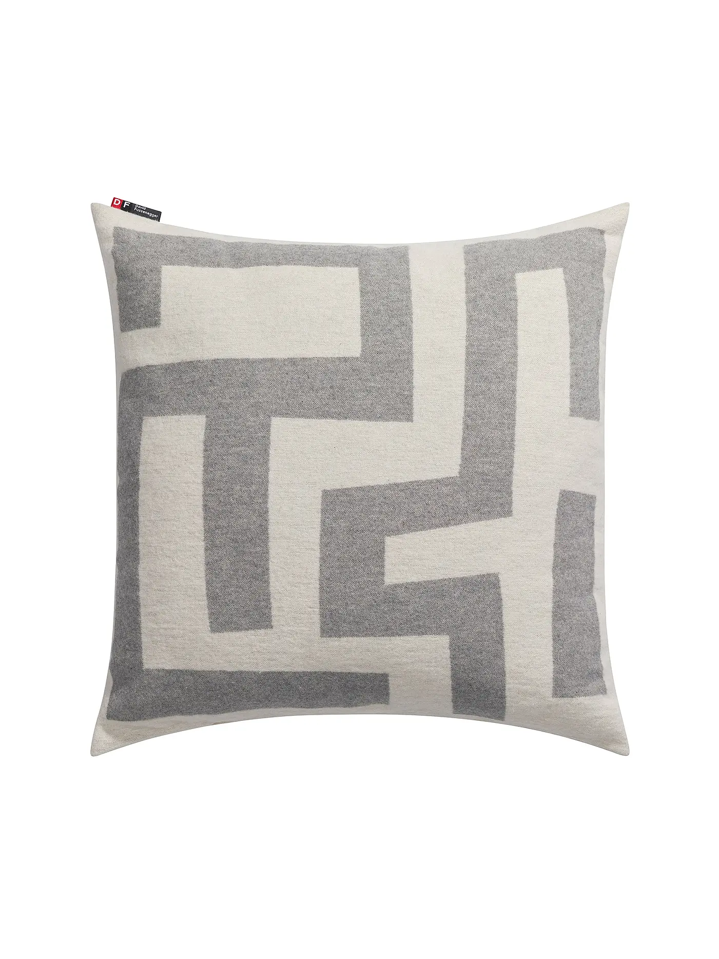 DAVID FUSSENEGGER | Kissenhülle SILVRETTA 50x50cm Labyrinth Grau | grau