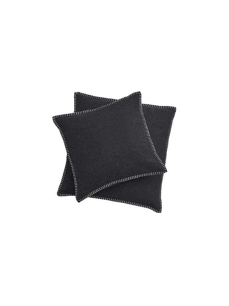 DAVID FUSSENEGGER Kissenhülle "Sylt" 40x40cm (Anthrazit) grau