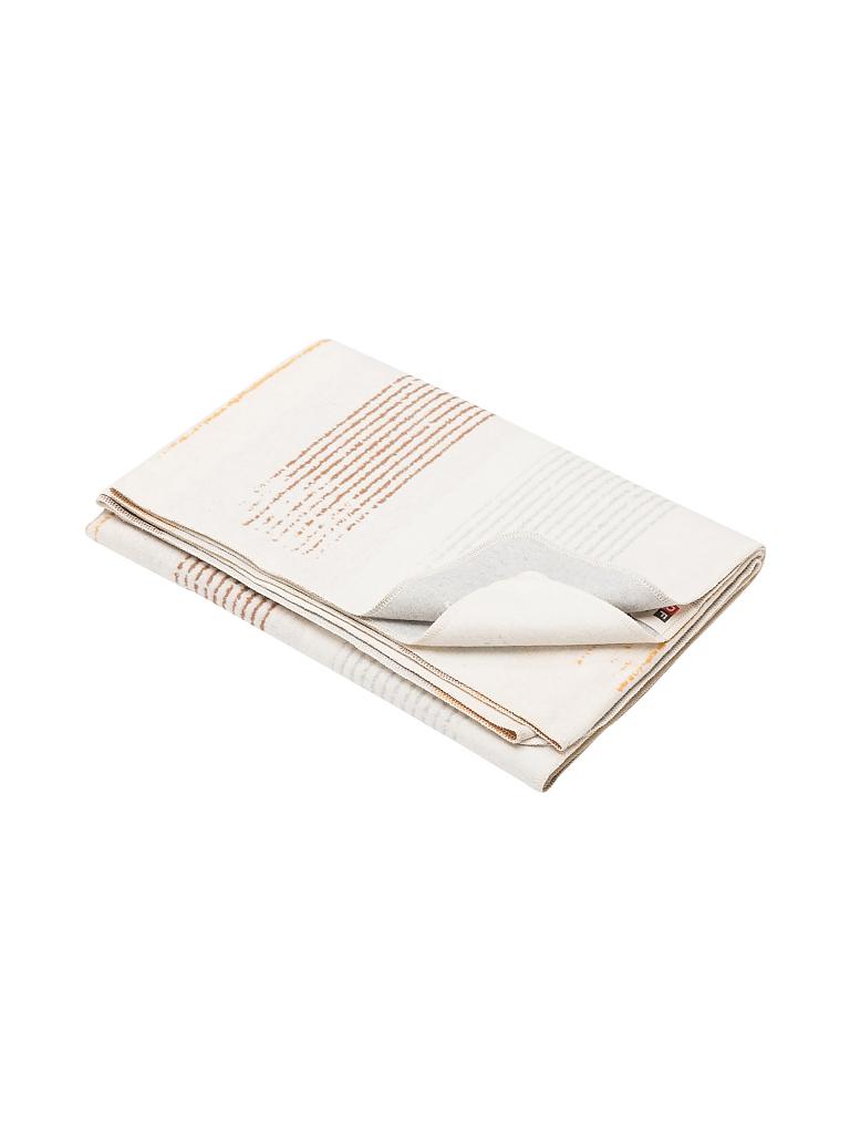 DAVID FUSSENEGGER Tagesdecke Plaid "Silvretta" 140x200cm (Rohweiss) creme