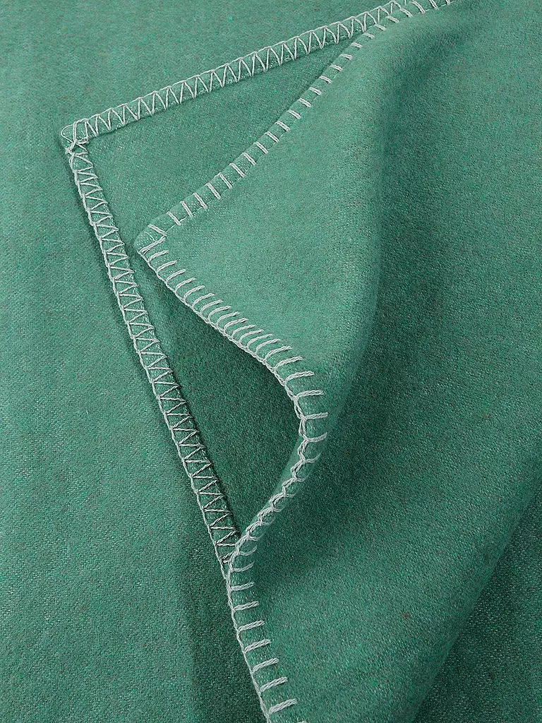 DAVID FUSSENEGGER Tagesdecke Plaid "Sylt" (flaschengrün) grün