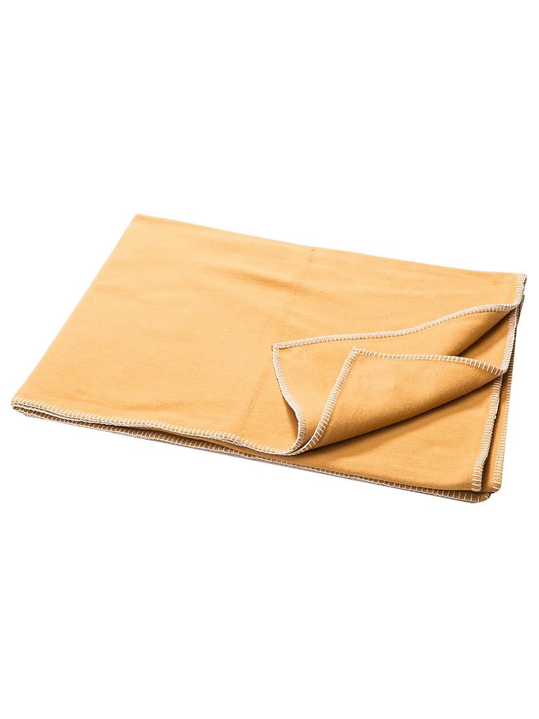 DAVID FUSSENEGGER Tagesdecke Plaid "Sylt" 140x200cm (Orange) gelb