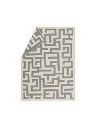 DAVID FUSSENEGGER | Wohndecke - Plaid LUCA 140x200cm Labyrinth Natur | grau