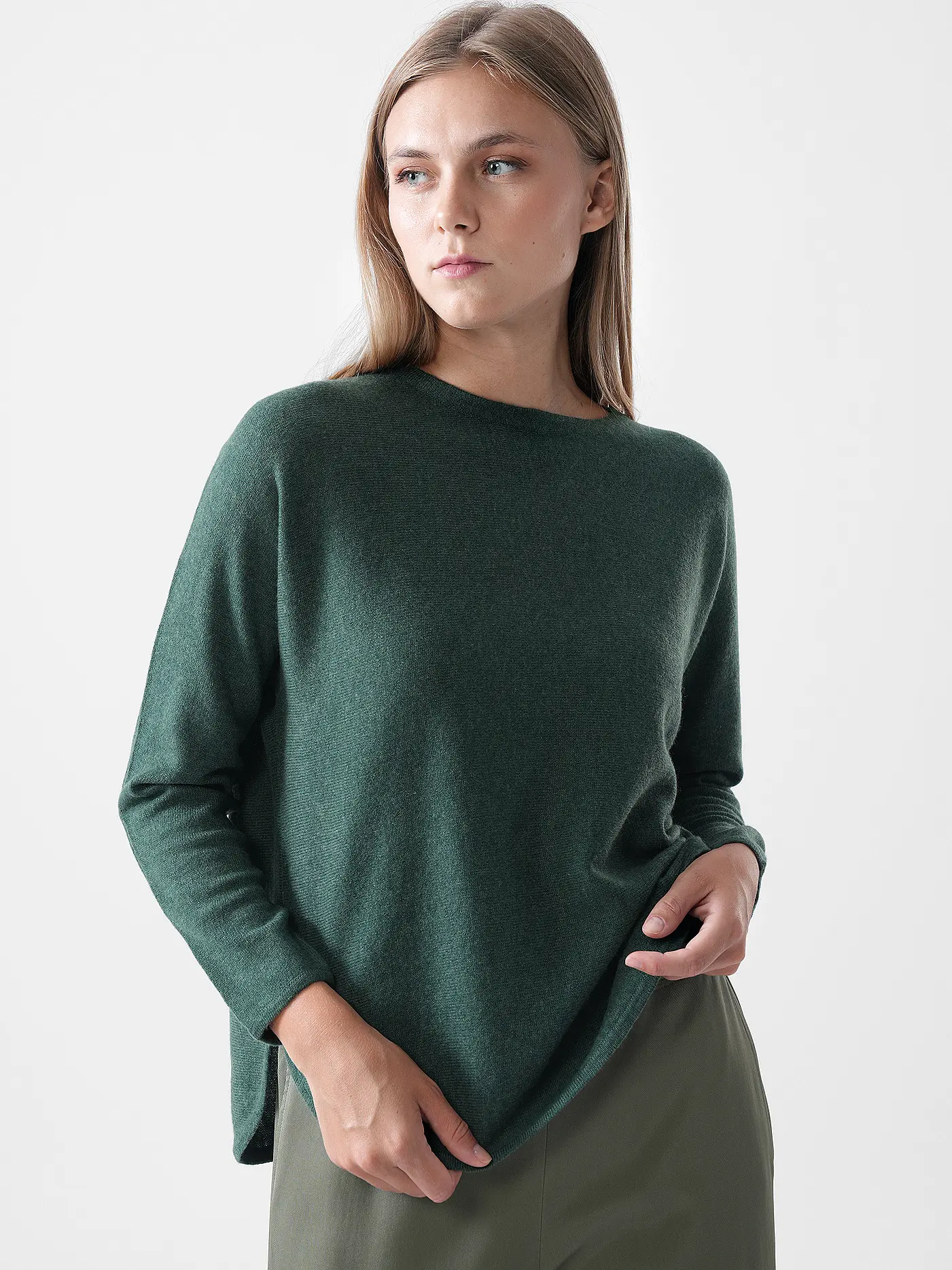 DAVIDA | Kaschmirpulllover | grün