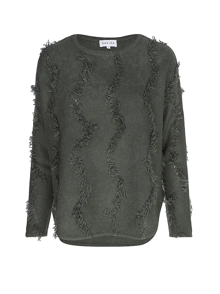 DAVIDA | Kaschmirpullover  | dunkelgrün