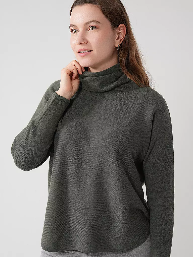 DAVIDA | Kaschmirpullover  | olive