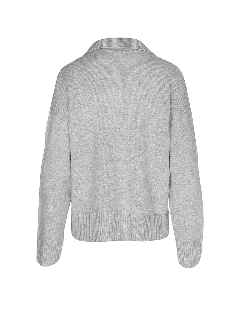 DAVIDA | Kaschmirpullover  | hellgrau