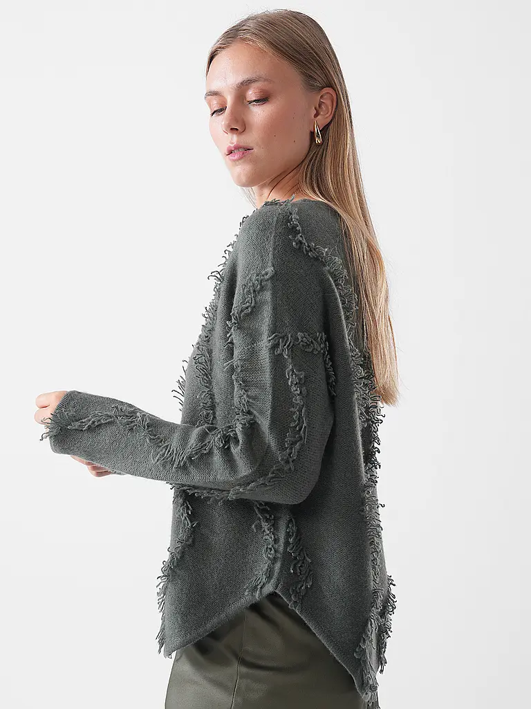 DAVIDA | Kaschmirpullover  | dunkelgrün