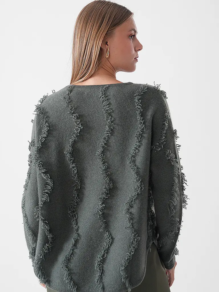 DAVIDA | Kaschmirpullover  | dunkelgrün