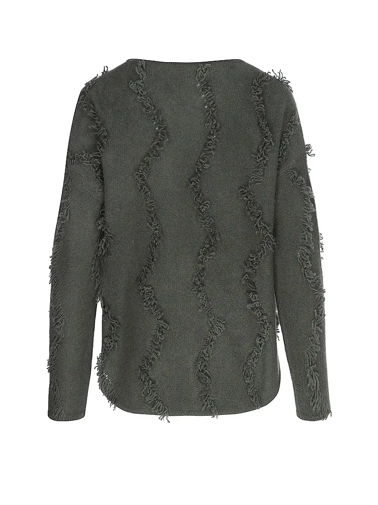 DAVIDA | Kaschmirpullover  | dunkelgrün