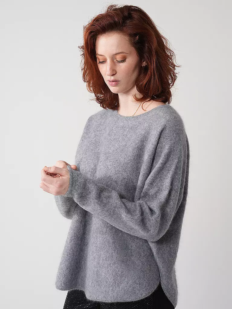 DAVIDA | Kaschmirpullover | hellgrau