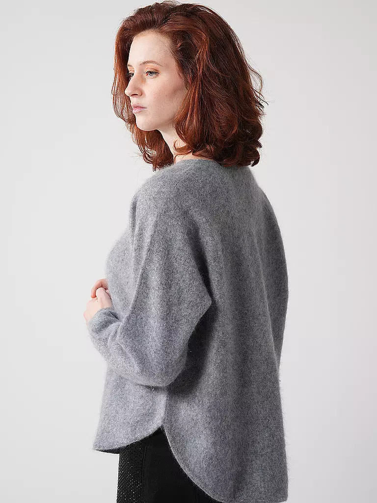 DAVIDA | Kaschmirpullover | hellgrau