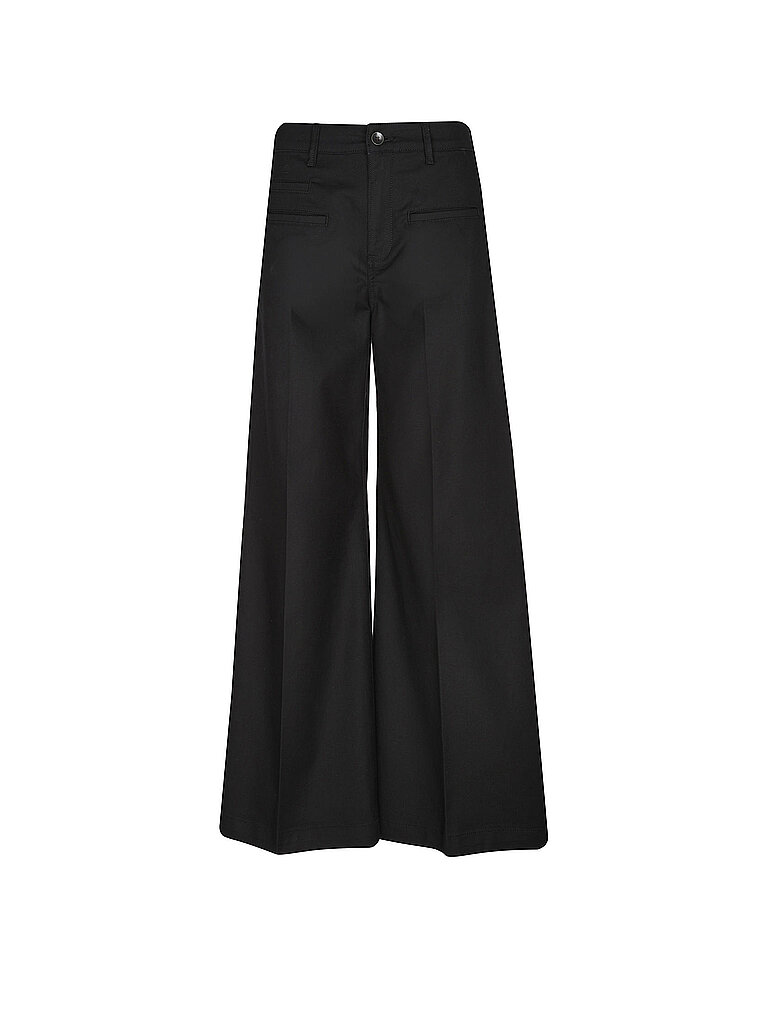 DAWN DENIM Marlenehose BLAZE PAPER TOUCH schwarz | 27/L32