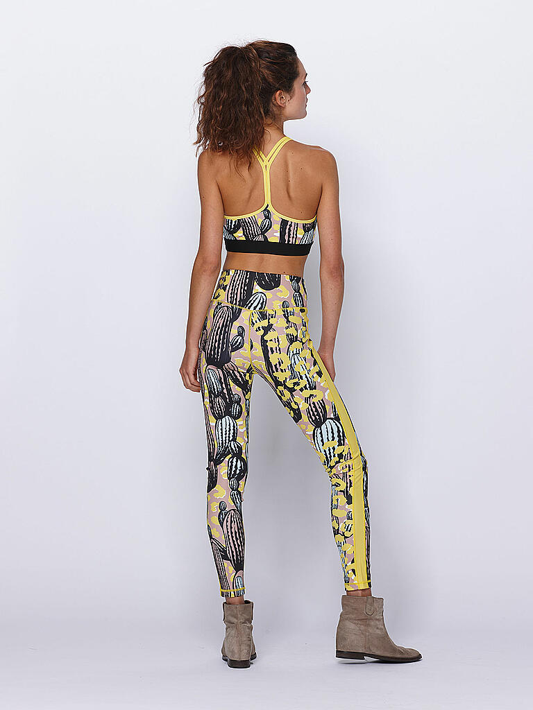 DELICATELOVE | Yoga Leggings Nadi Cactus | gelb