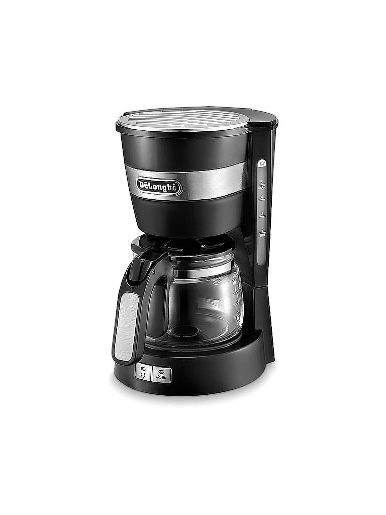 DELONGHI Mini Filterkaffemaschine Active Line ICM14011.B Schwarz schwarz – Delonghi