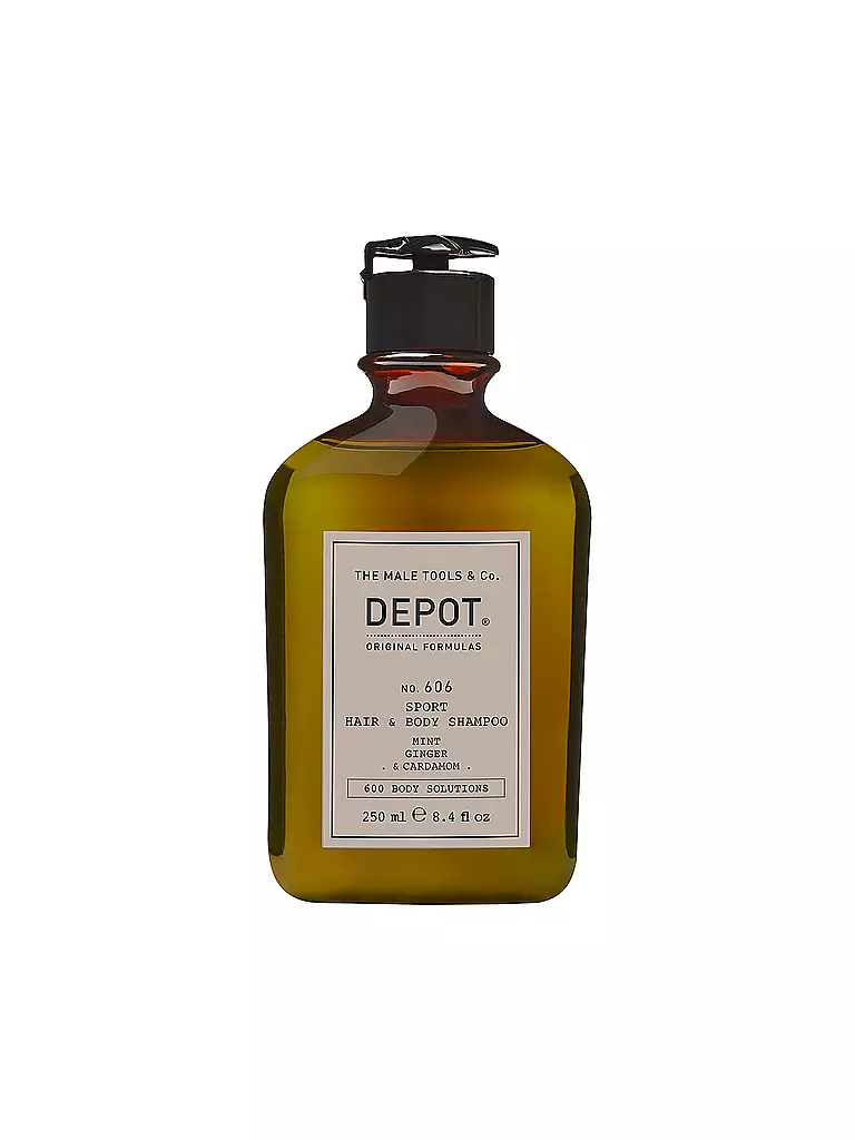 DEPOT | No.606 - SPORT HAIR & BODY SHAMPOO 250ml	 | keine Farbe