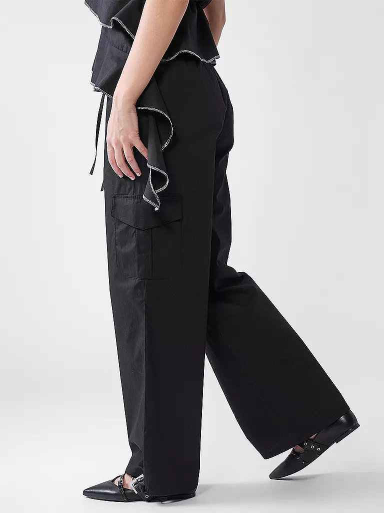 DESIGNERS REMIX | Cargohose CLAIRE | schwarz