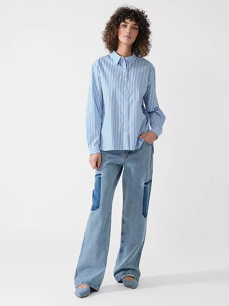 DESIGNERS REMIX | Jeans Wide Leg MILES | hellblau