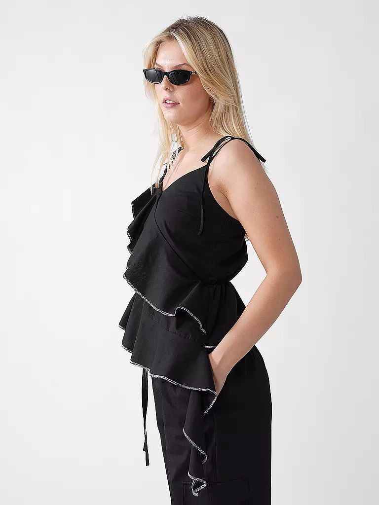 DESIGNERS REMIX | Top CLAIRE | schwarz