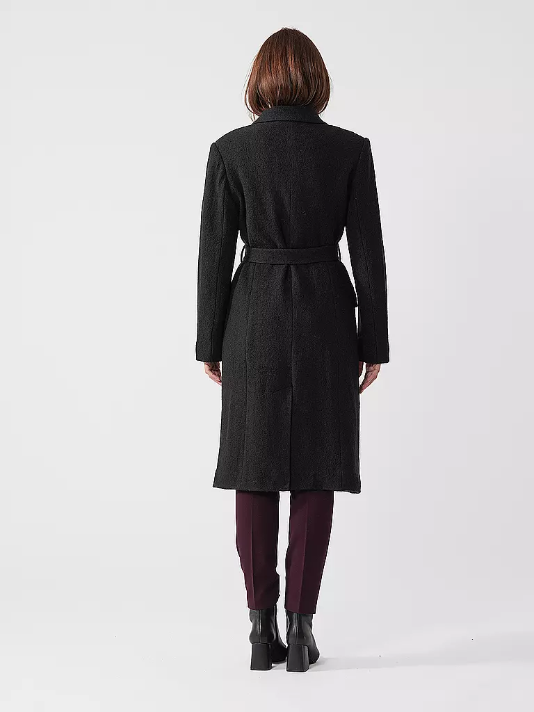 DESIGNERS REMIX | Wollmantel AGNES | schwarz