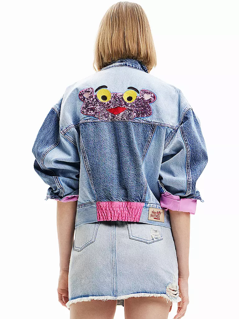 DESIGUAL | Jeansjacke PINK PANTHER | blau