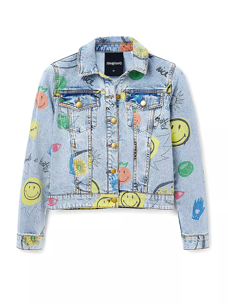 DESIGUAL | Jeansjacke SMILEY | blau